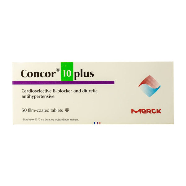 Concor 10 Plus Cardioselective B-Blocker & Diuretic for Antihypertensive