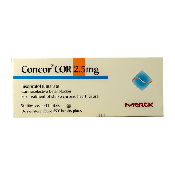 Concor Cor 2.5mg Bisoprolol Hemifumarate