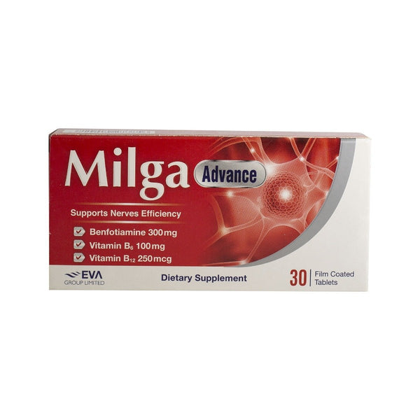 Milga Advance 300mg Benfotiamine Nervous Support Supplement with Vitamin B6 & B12