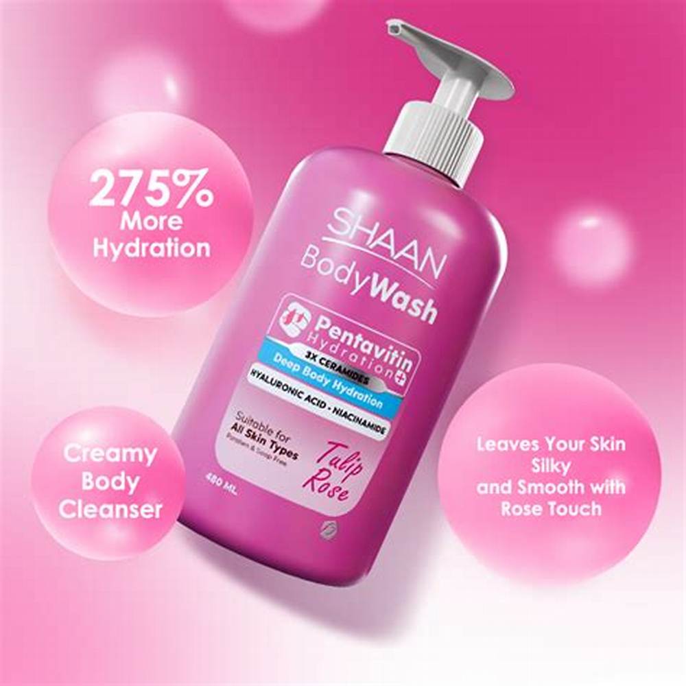 SHAAN Tulip Rose Hydrating Body Wash 480 Ml - image 3