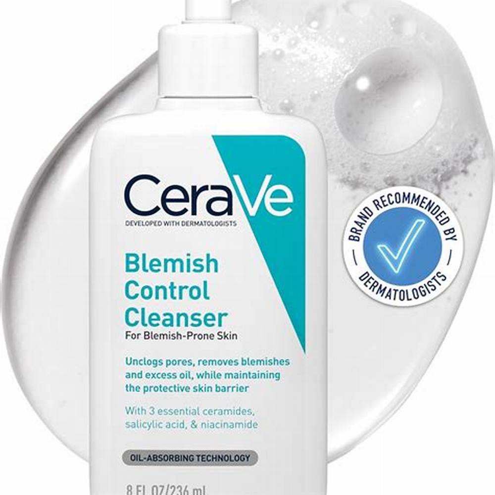 CeraVe Blemish Control Face Cleansing Gel with Ceramides, Salicylic Acid & Niacinamide for Blemish-Prone Skin - non comedogenic, fragrance free alternate view