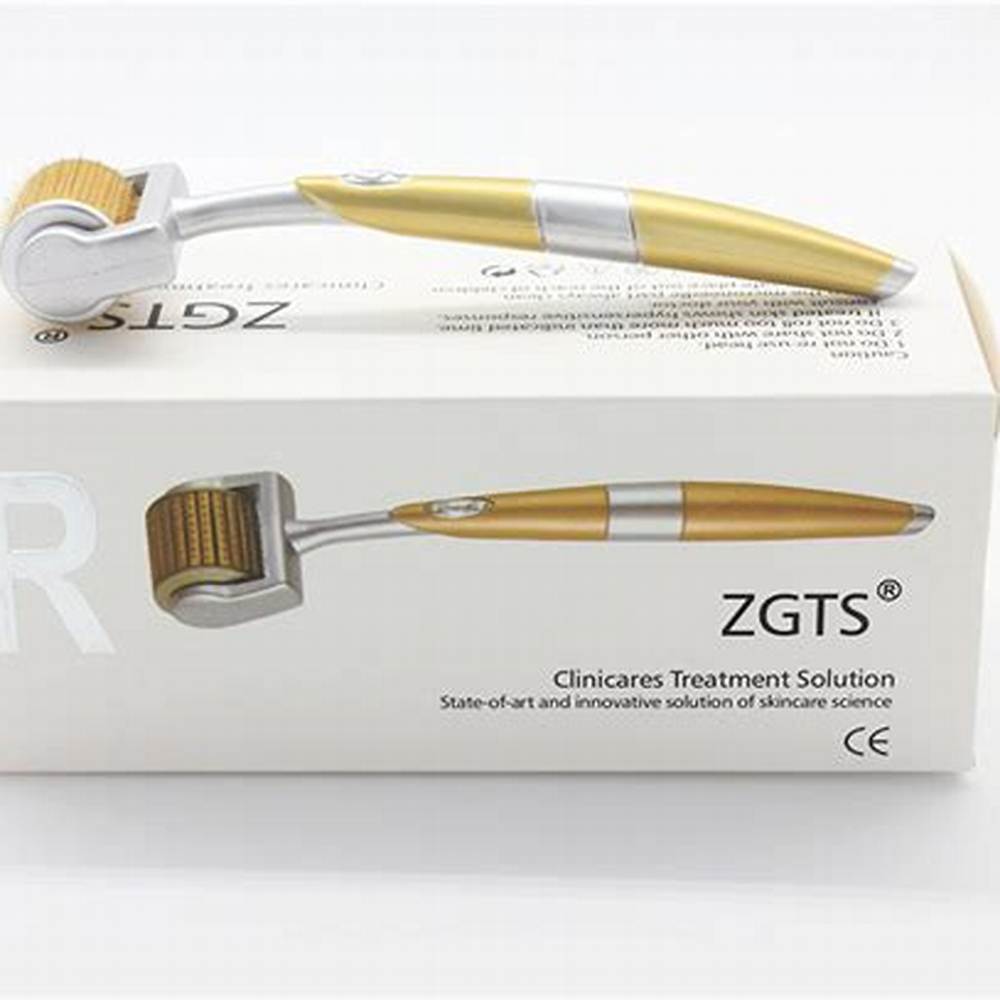 Zgts Sterile Gold Derma Roller with 0.75mm Needles - image 3
