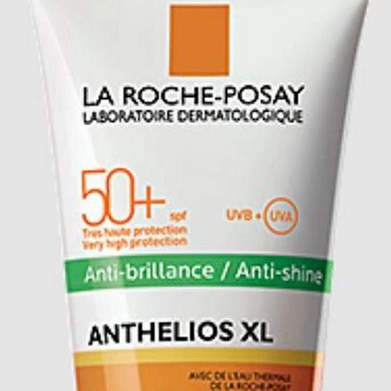La Roche-Posay Anthelios Water-Resistant Anti-Shine Face Cream for Oily & Sensitive Skin SPF50+ - non comedogenic, perfume free