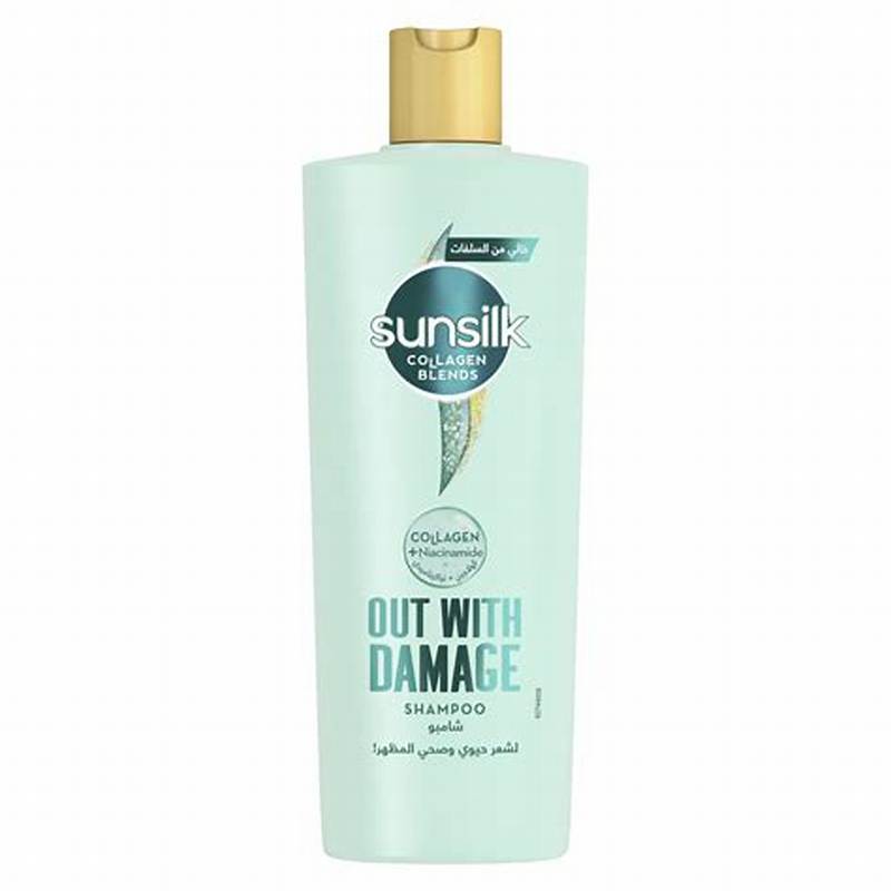 Sunsilk Collagen Blends Out with Damage Shampoo (350ml) & Conditioner (170ml) with Collagen & Niacinamide (25% Off on 2nd Product) - sulfate free, cruelty free