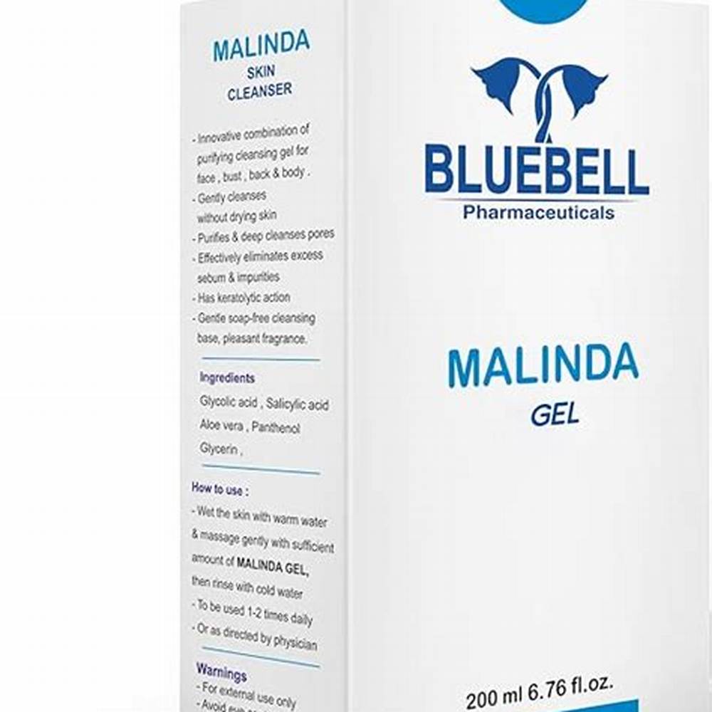 Bluebell Malinda Cleansing, Purifying & Exfoliating Face Gel with AHA & BHA for Oily & Acne-Prone Skin - soap free, parabens free - image 3