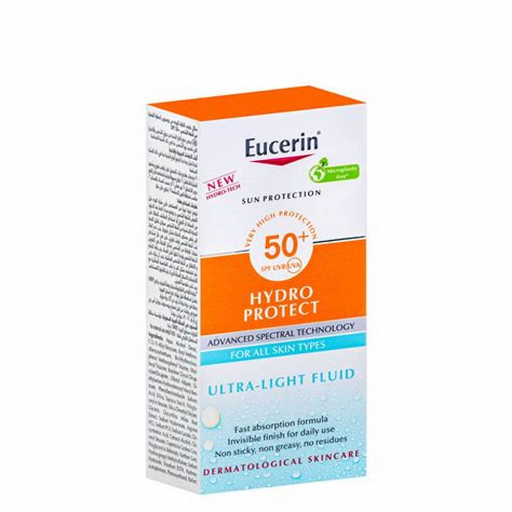 Eucerin Hydro Protect Non-Greasy Ultra-Light Facial Sunscreen for All Skin Types SPF50+ - microplastic free, non comedogenic - image 3