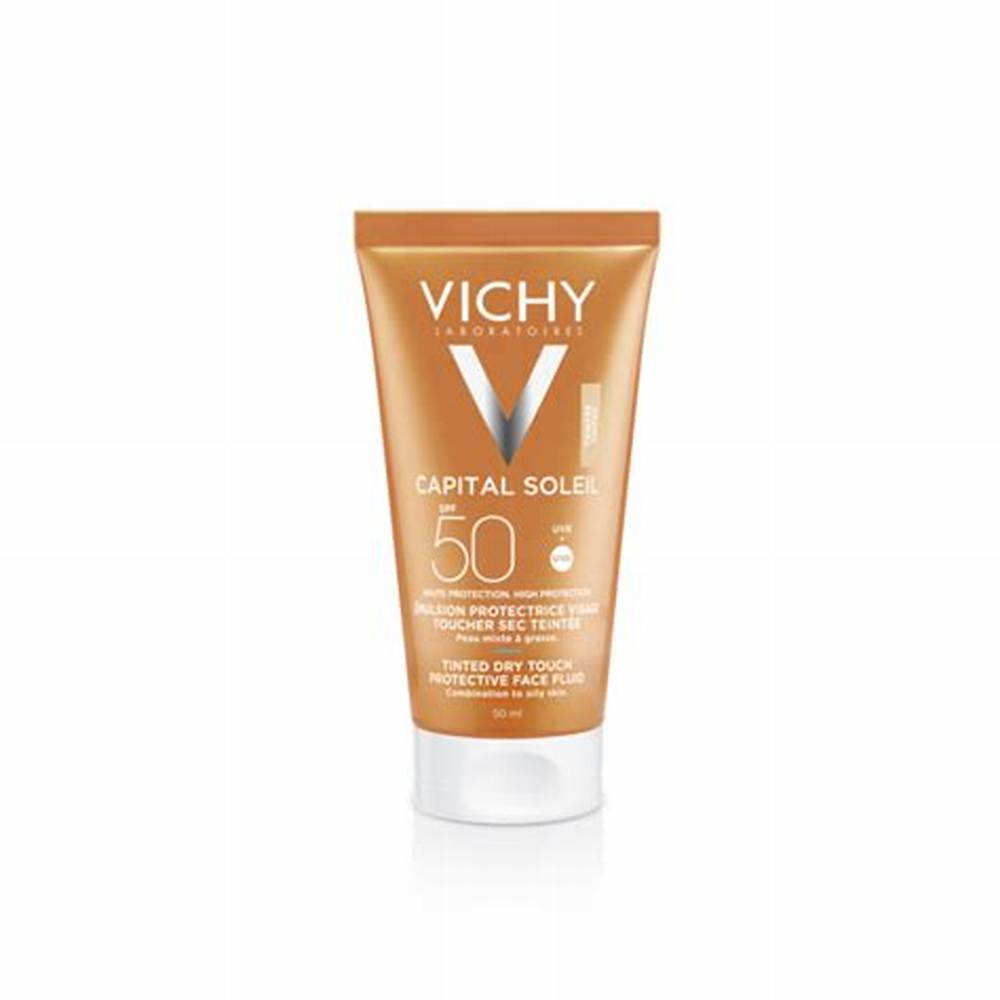 Vichy Capital Soleil Water-Resistant Hypoallergenic High Protection & Mattifying BB Tinted Dry Touch Facial Sunscreen with Vichy Volcanic Water for Combination to Oily Sensitive Skin Natural Tan Shade SPF50 alternate view
