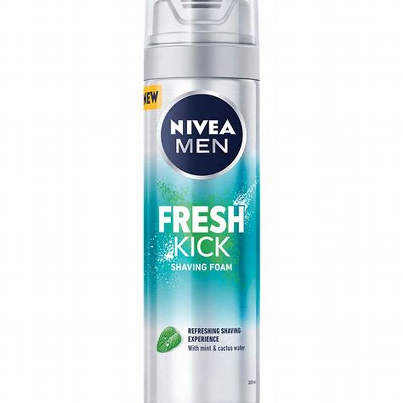 NIVEA Men Fresh Kick Refreshing Shaving Foam with Mint & Cactus Water