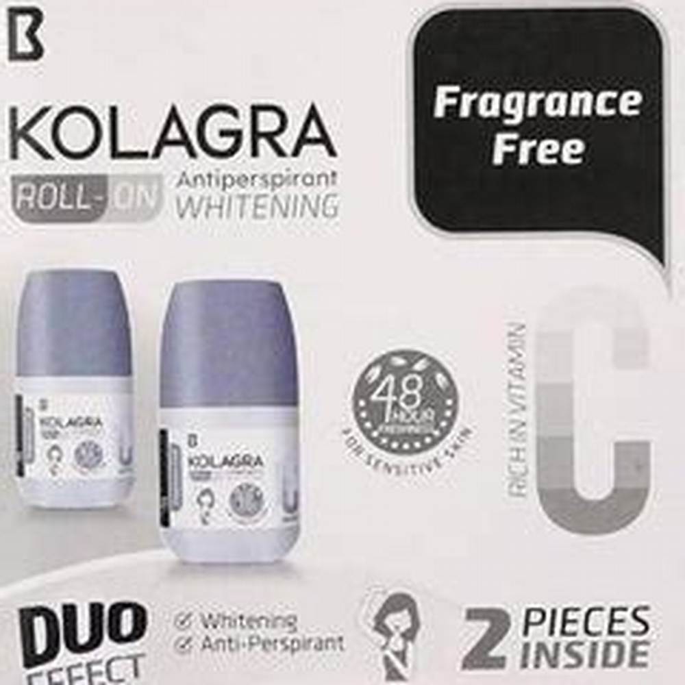 Kolagra Whitening Roll-On Deodorant (Fragrance Free) - image 2