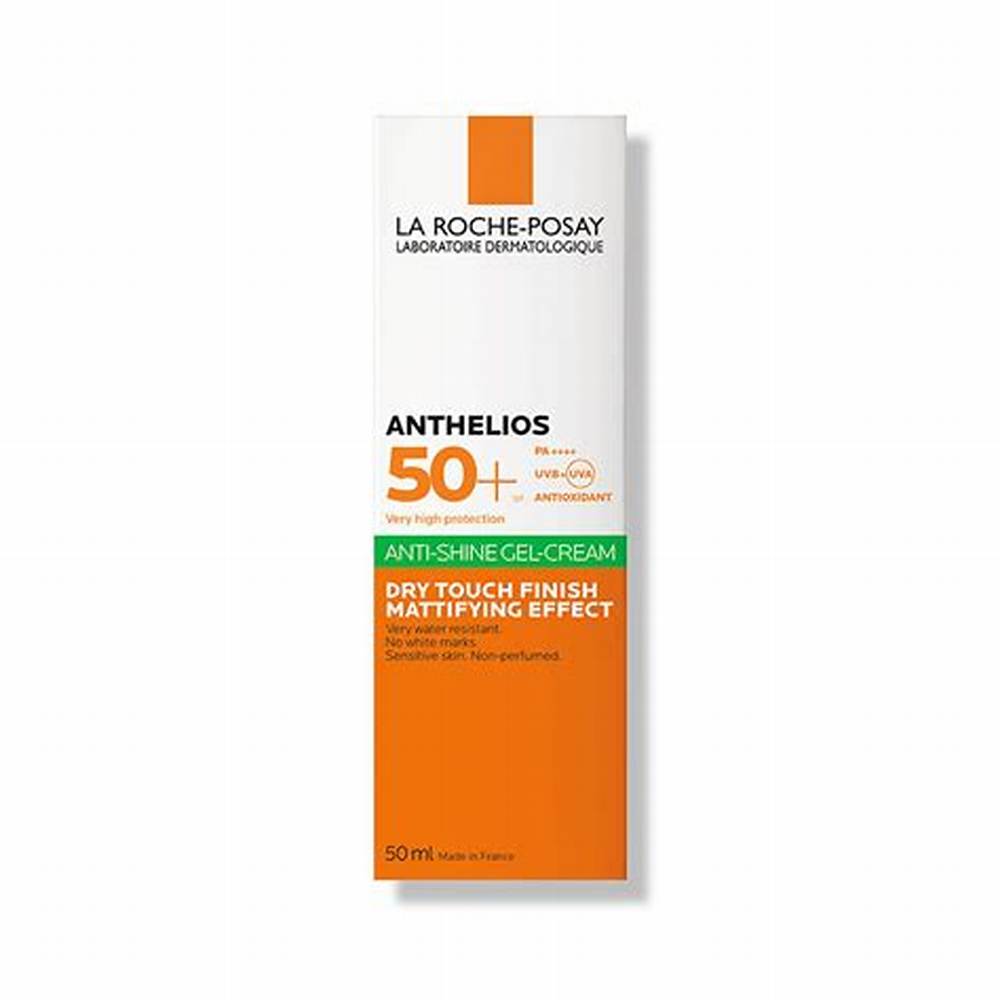 La Roche-Posay Anthelios Water-Resistant Anti-Shine Face Cream for Oily & Sensitive Skin SPF50+ - non comedogenic, perfume free alternate view
