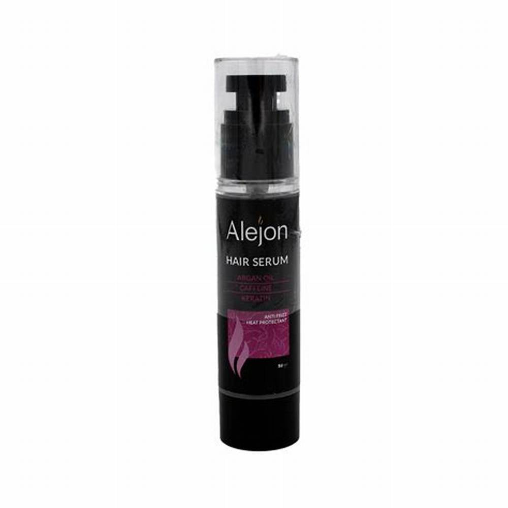 Alejon Anti-Frizz & Heat Protectant Hair Serum with Argan Oil, Caffeine & Keratin alternate view