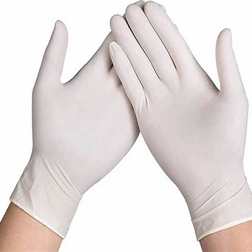 Large White Latex Gloves - image 5