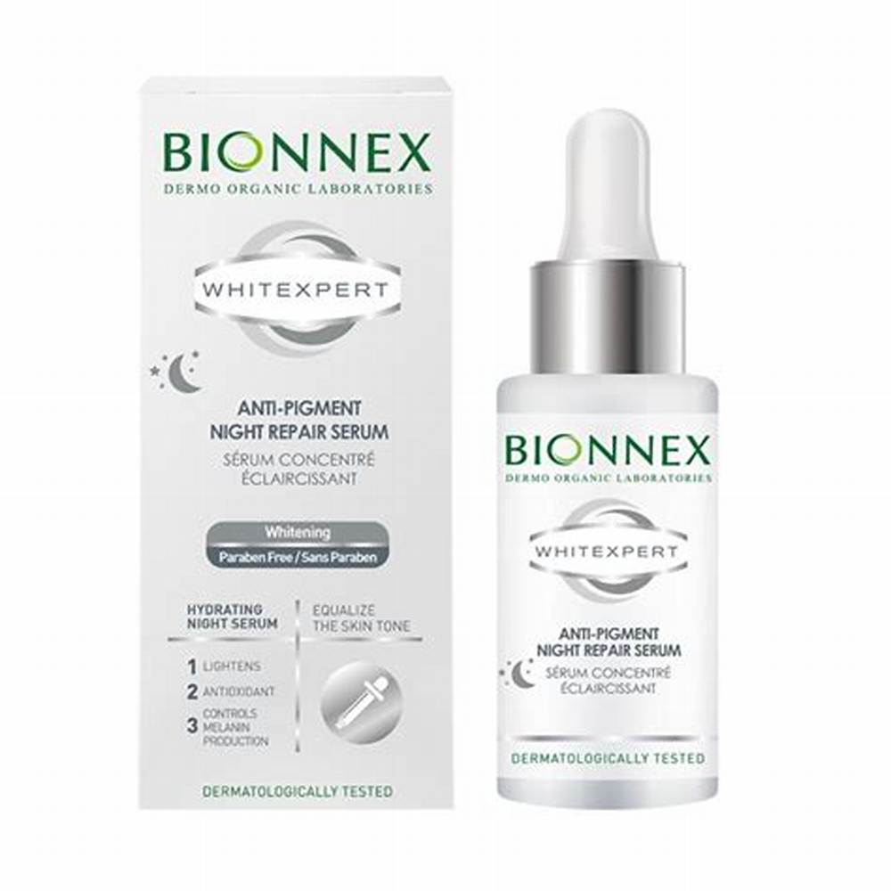Bionnex Whitexpert Organic Whitening & Brightening Concentrated Facial Night Serum - parabens free, mineral oil free, dyes free