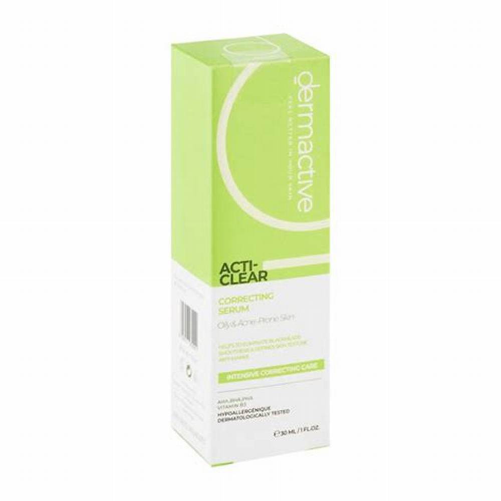 Dermactive Acti-Clear Hypoallergenic Correcting, Refining & Smoothing Face Serum with AHA, BHA & PHA for Oily & Acne-Prone Skin - fragrance free alternate view