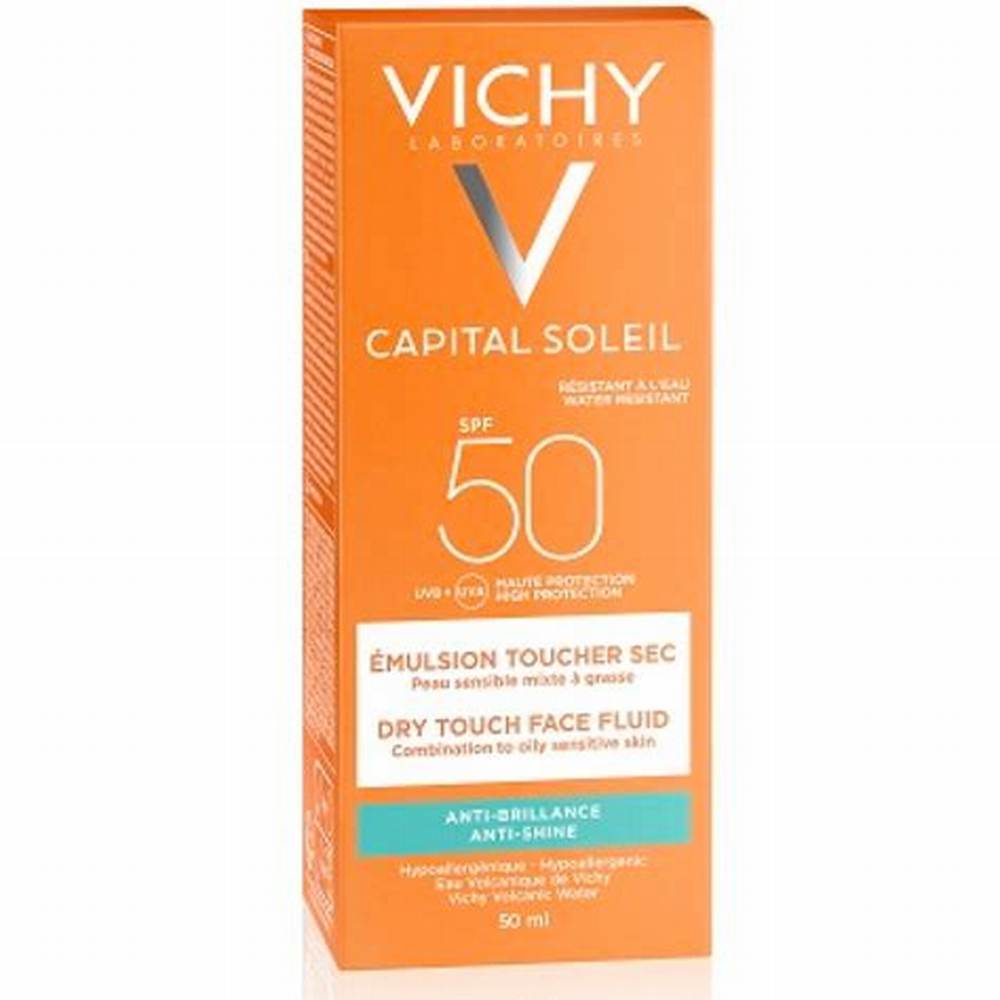 Vichy Capital Soleil Hypoallergenic Dry Touch Face Fluid Sunscreen for Oily, Combination & Sensitive Skin SPF50 - parabens free - image 3