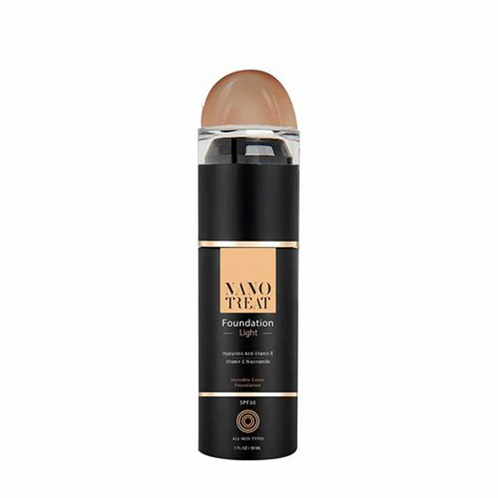 Nano Treat Invisible Cover Liquid Foundation with Hyaluronic Acid, Vitamin E & Niacinamide for All Skin Types SPF30 Medium - oil free, parabens free, silicone free - image 5