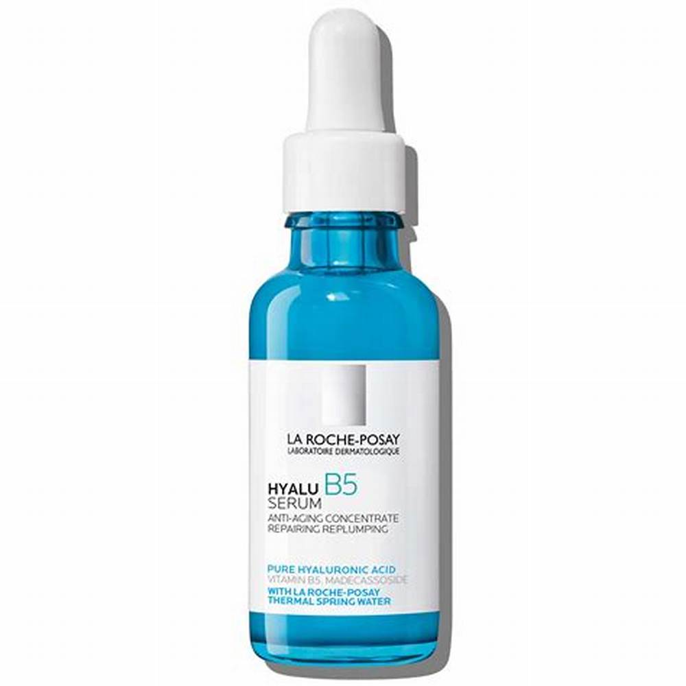 La Roche-Posay Anti-Wrinkle, Repairing & Re-Plumping Face Serum with Hyaluronic Acid, Vitamin B5 & Thermal Spring Water for Sensitive Skin