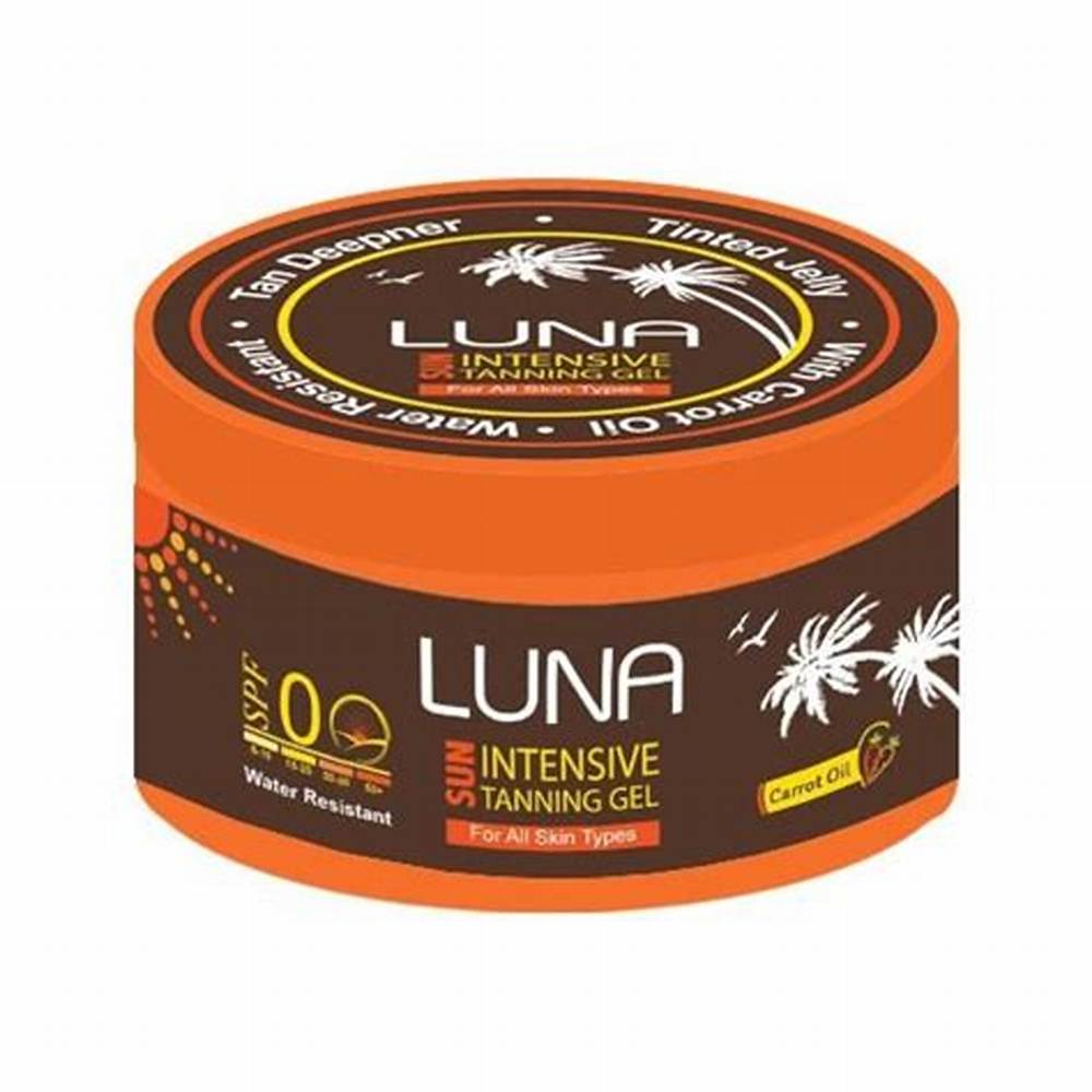 Luna Sun Intensive Water-Resistant Tanning Gel for All Skin Types with Carrot Oil SPF0 - image 4