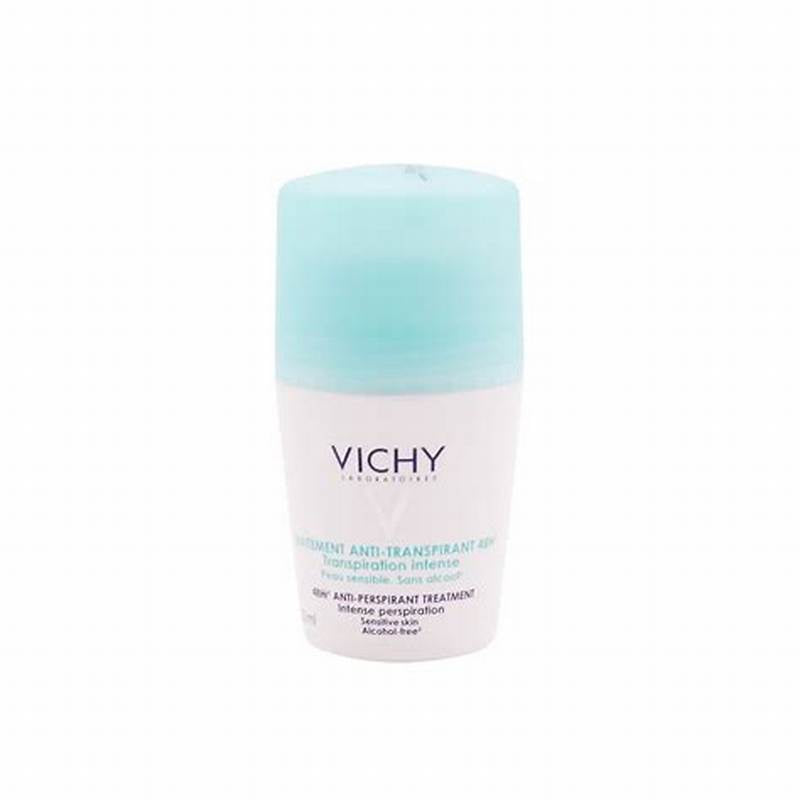 Vichy Hypoallergenic 48H Antiperspirant Treatment Roll-On Deodorant for Sensitive Skin - parabens free, alcohol free