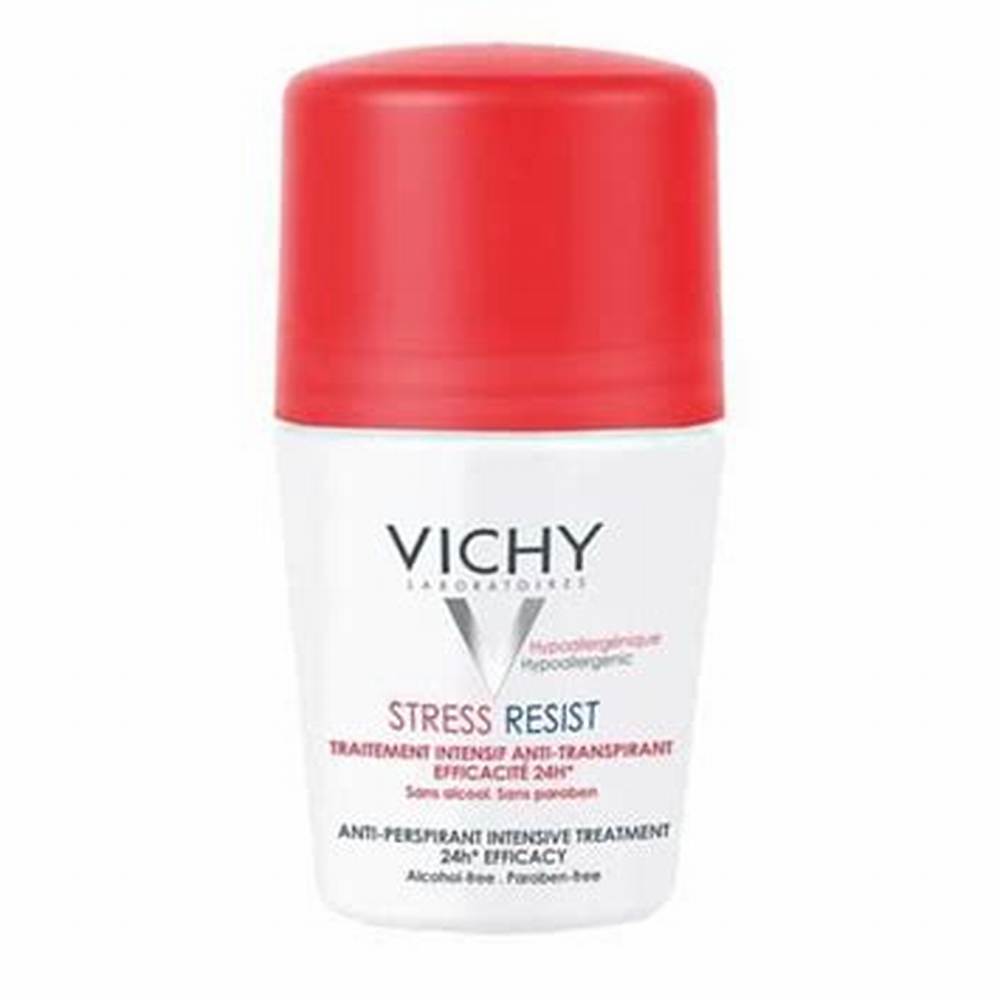 Vichy Stress Resist 72H Antiperspirant Roll-On Deodorant for Sensitive Skin - parabens free, alcohol free